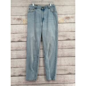 Vintage Levi's 550 Relaxed Fit Tapered Leg Jeans Women's 12 Long Blue Light Wash